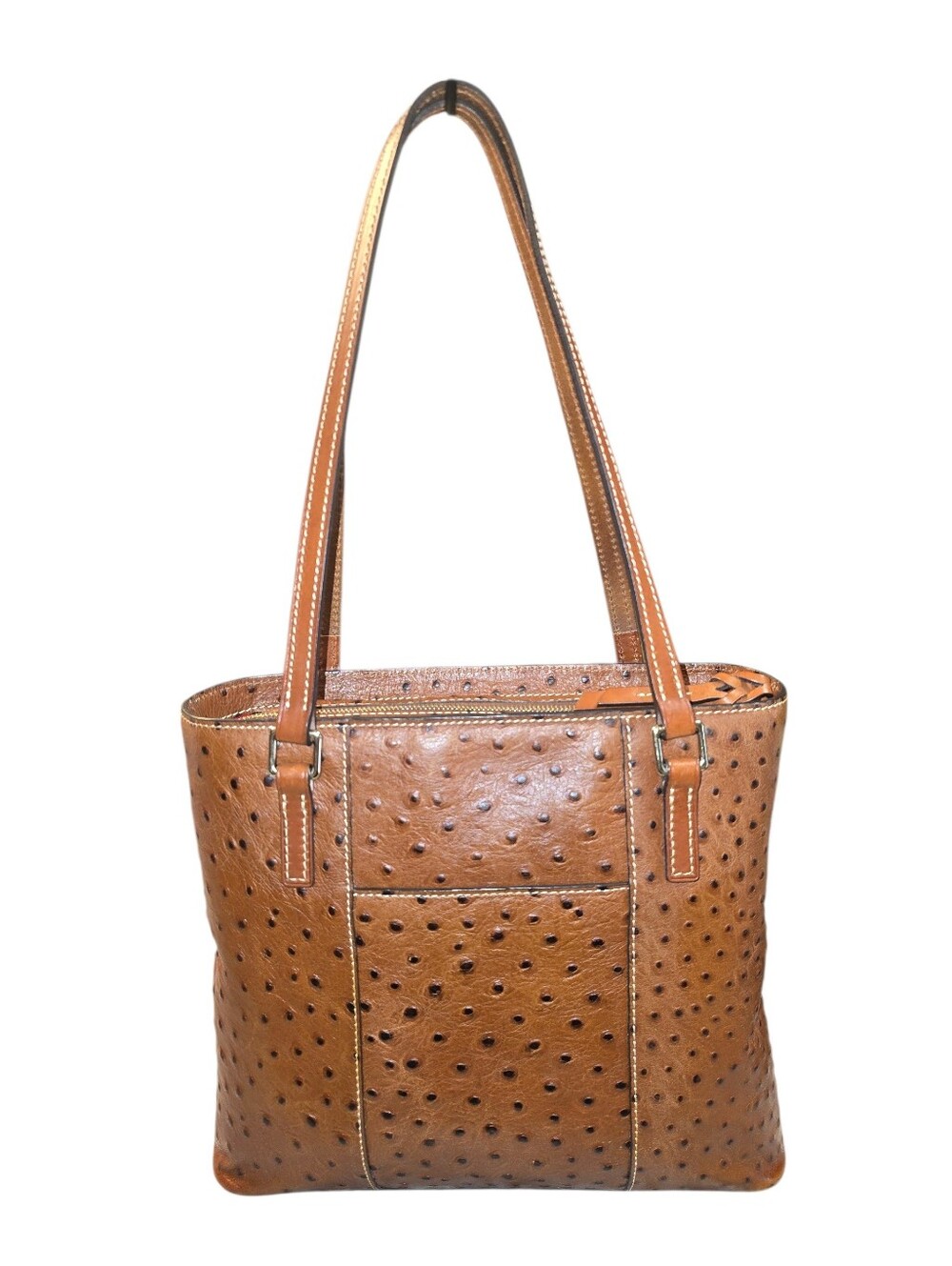 Dooney & Bourke Lexington tote features embossed ostrich leather. - Picture 2 of 11